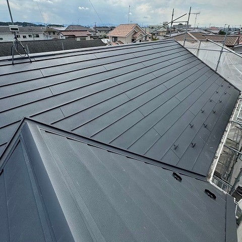 スレート屋根　後